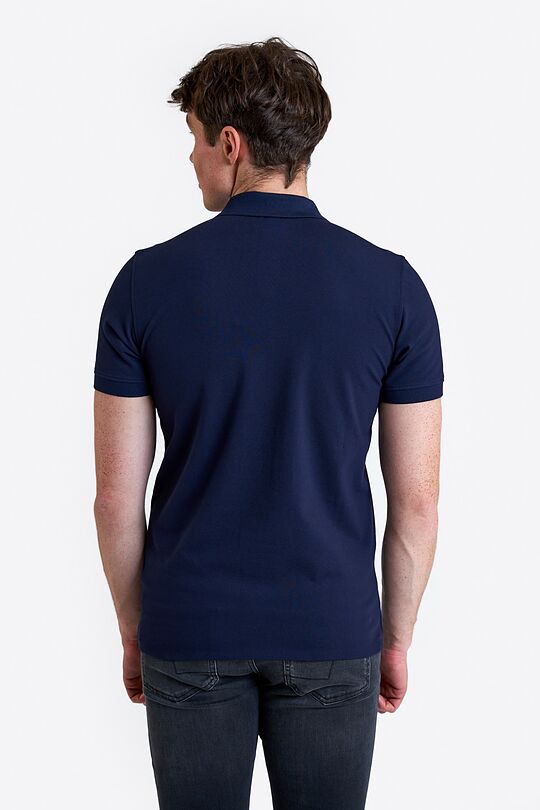 Organic cotton polo T-shirt 2 | BLUE | Audimas