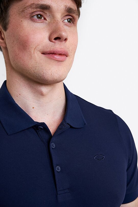 Organic cotton polo T-shirt 3 | BLUE | Audimas