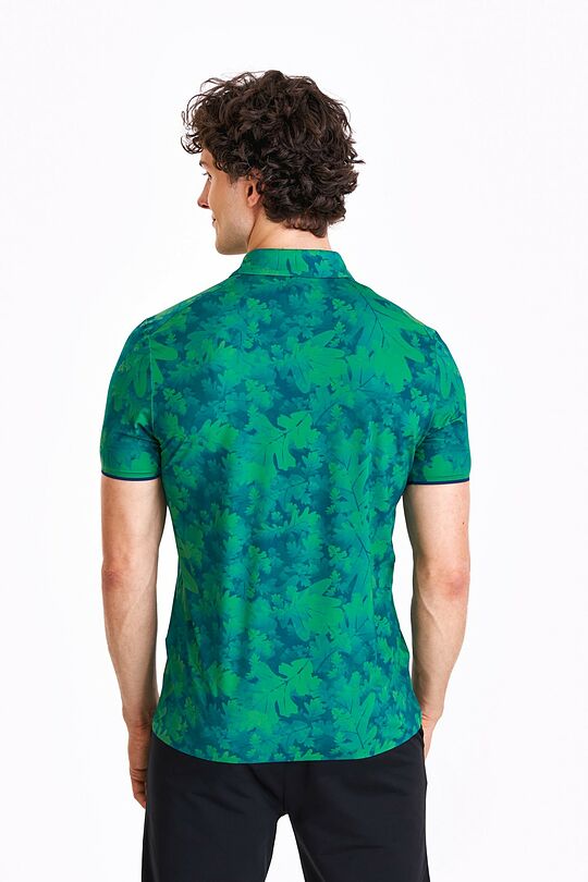 National collection oak print polo T-shirt 2 | GREEN | Audimas