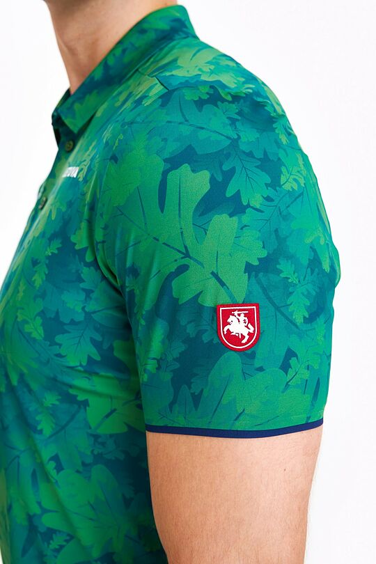 National collection oak print polo T-shirt 4 | GREEN | Audimas