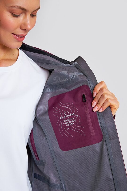 Outdoor hardshell jacket 9 | burgundy | Audimas