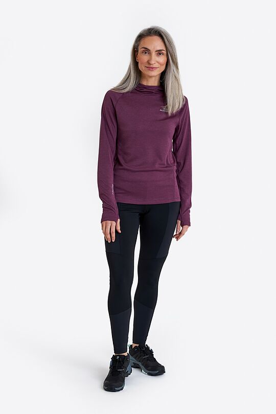 Outdoor light sun shield hoodie 6 | burgundy | Audimas