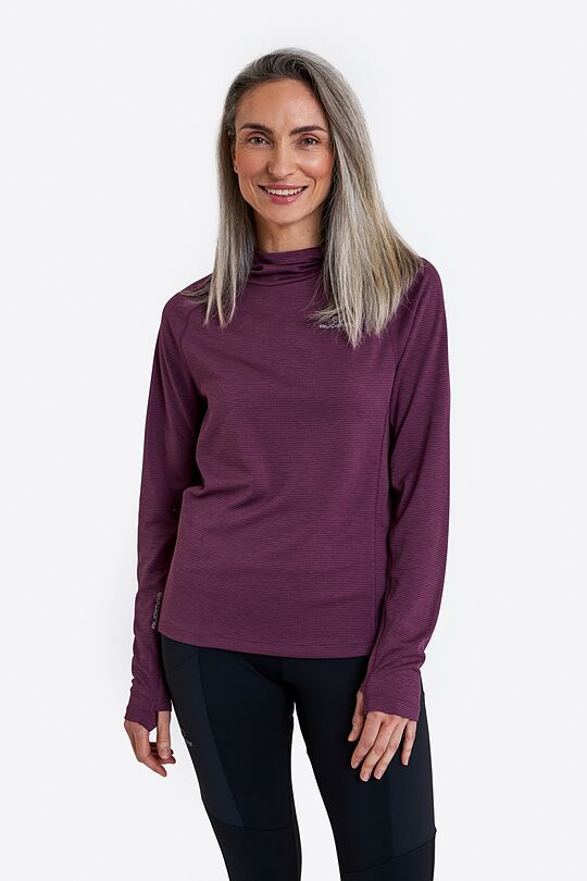 Outdoor light sun shield hoodie 1 | burgundy | Audimas