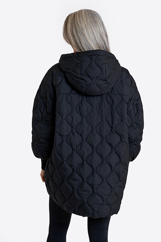 Oversized quilted down jacket 3 | BLACK | Audimas