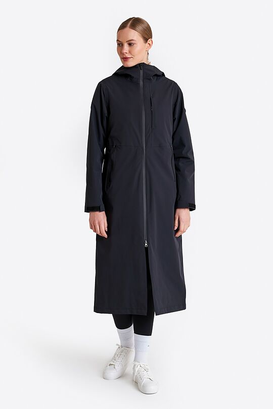 Long membrane raincoat 2 | BLACK | Audimas