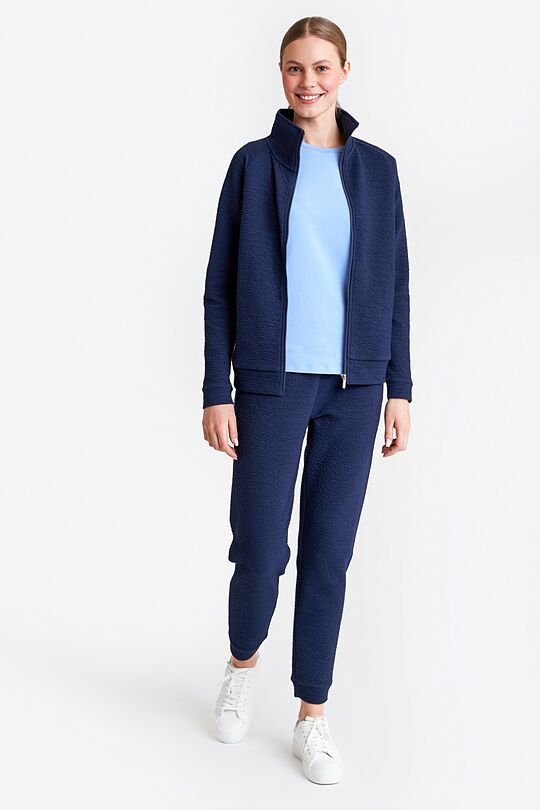 Organic cotton zip-through jacket 5 | BLUE | Audimas