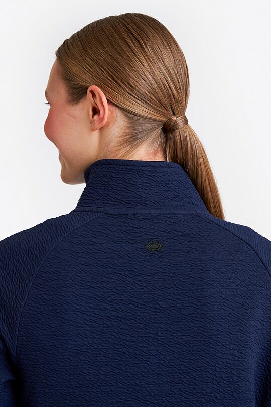 Organic cotton zip-through jacket 3 | BLUE | Audimas