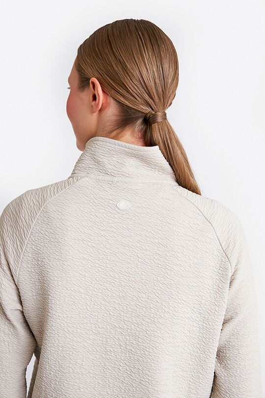 Organic cotton zip-through jacket 3 | Cream | Audimas