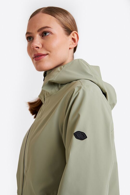 Long membrane raincoat 4 | GREEN | Audimas