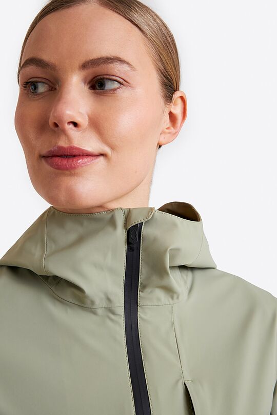 Long membrane raincoat 5 | GREEN | Audimas