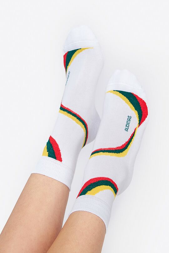 National collection long cotton socks 1 | WHITE | Audimas