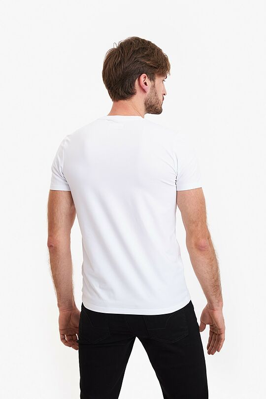 Short sleeves cotton T-shirt Invincible determination 2 | WHITE | Audimas