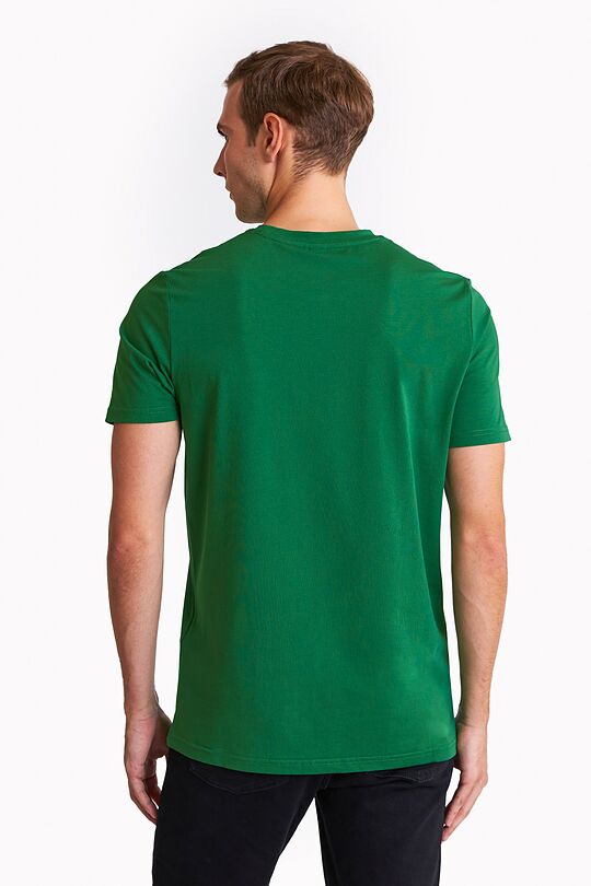 Short sleeves cotton T-shirt Invincible determination 2 | GREEN | Audimas