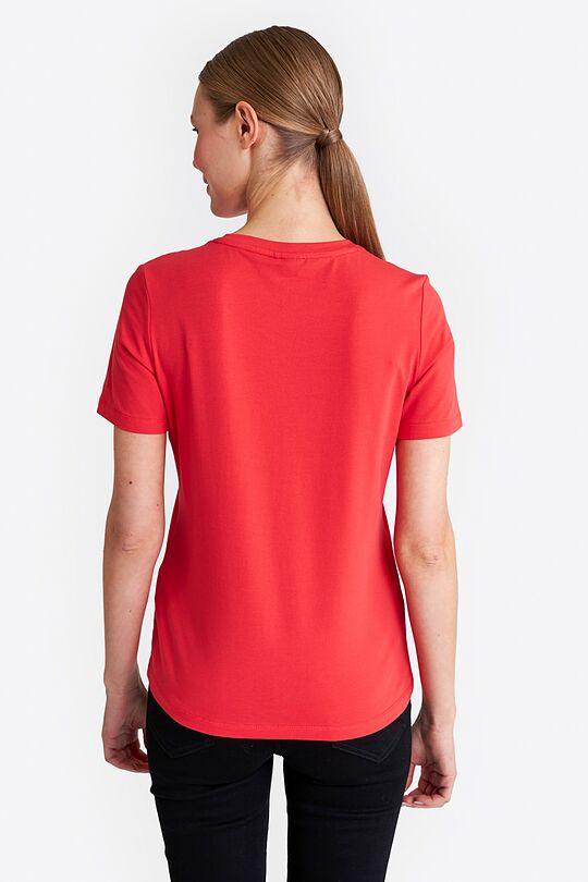 Short sleeve cotton T-shirt 2 | RED | Audimas