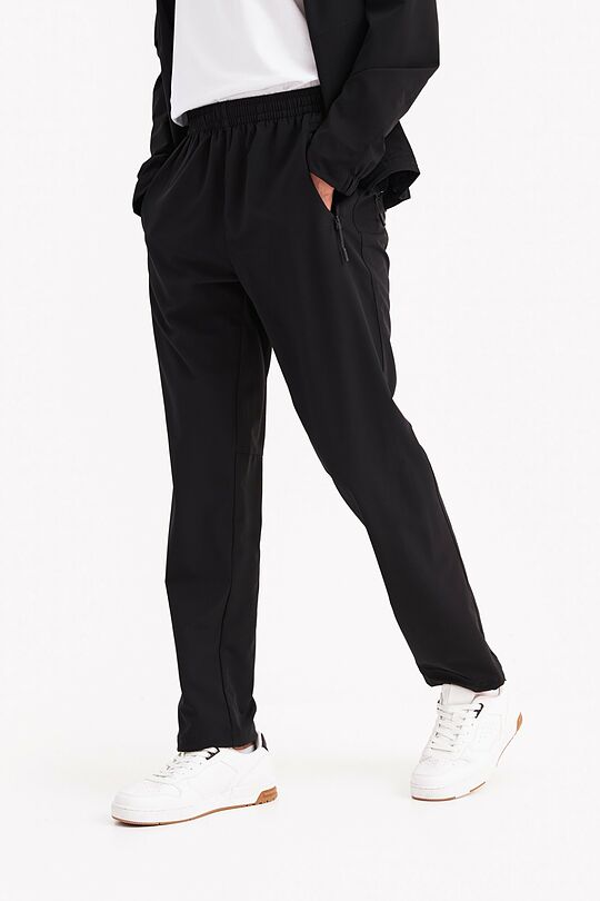 Stretchy woven trackpants 2 | BLACK | Audimas