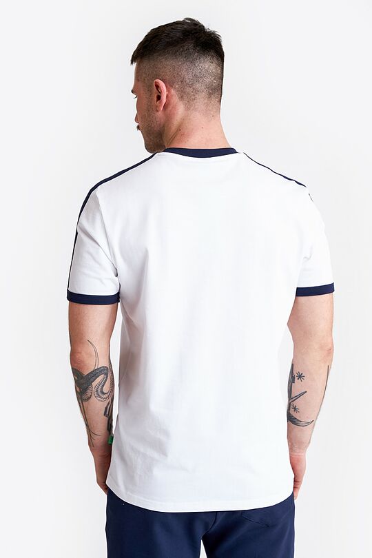 Loose fit printed cotton t-shirt 2 | WHITE | Audimas