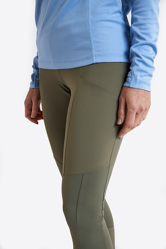 Outdoor hybrid leggings with pockets 5 | GREEN | Audimas