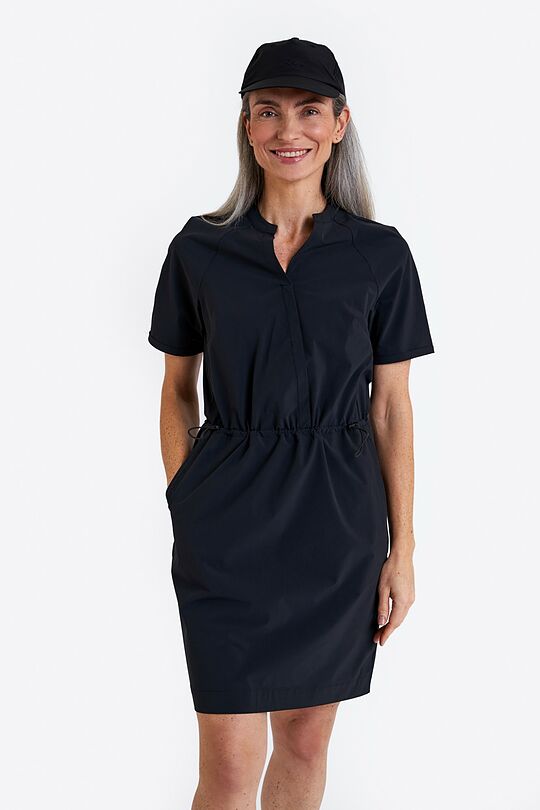 Outdoor stretchy woven dress 2 | BLACK | Audimas