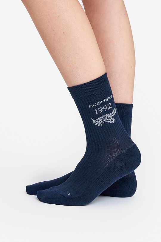 Long cotton socks 1 | BLUE | Audimas