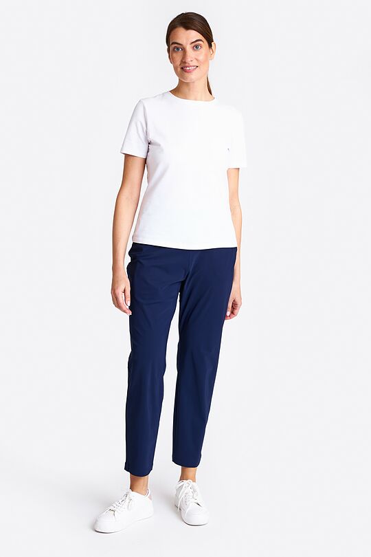 Lightweight cropped fit SENSITIVE trousers 1 | BLUE | Audimas