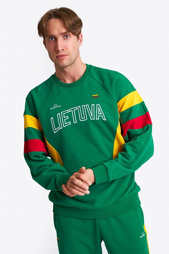 National collection crewneck sweatshirt 4 | GREEN | Audimas