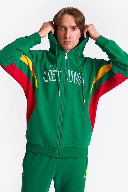 National collection zip-through hoodie 1 | GREEN | Audimas