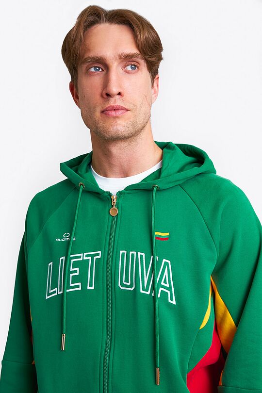 National collection zip-through hoodie 3 | GREEN | Audimas