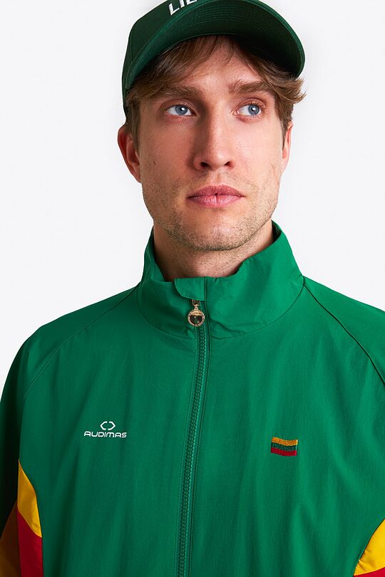 National collection zip-through track jacket 3 | GREEN | Audimas