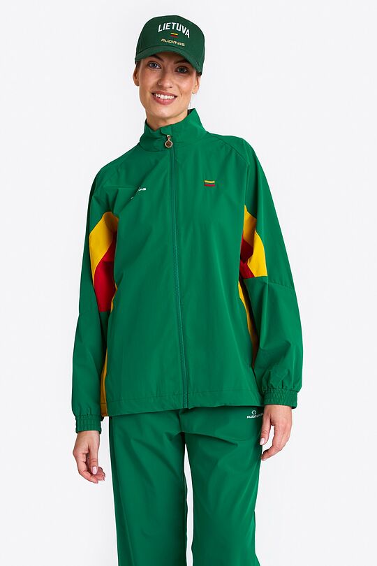 National collection zip-through track jacket 3 | GREEN | Audimas