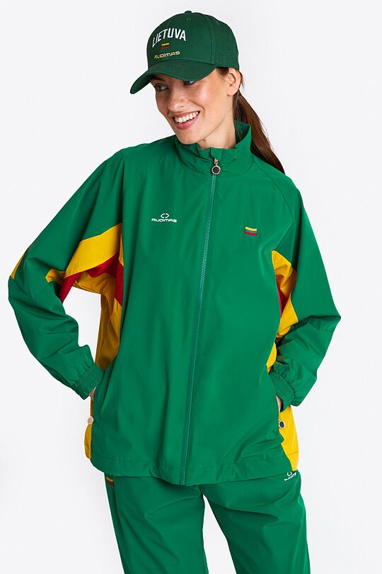 National collection zip-through track jacket 7 | GREEN | Audimas