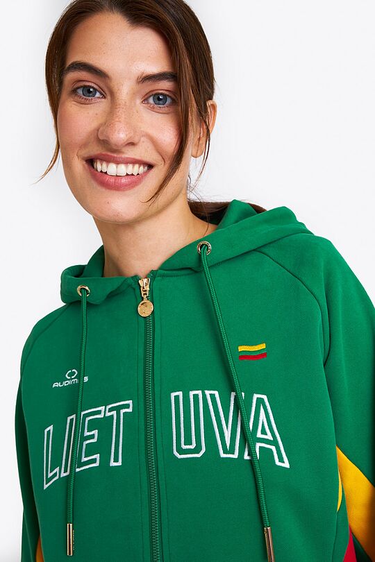 National collection zip-through hoodie 3 | GREEN | Audimas