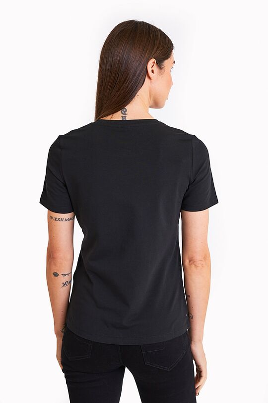 Short sleeves cotton T-shirt Nemunas 2 | BLACK | Audimas