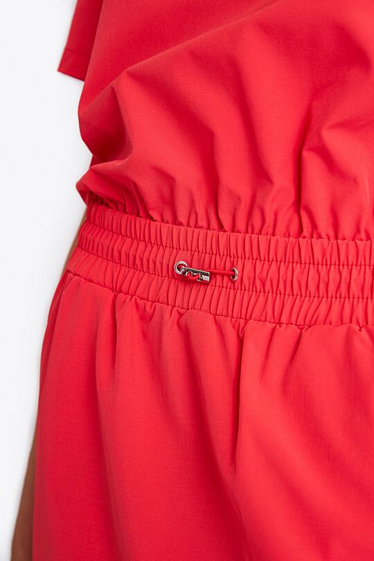 Woven strech polo dress 4 | RED | Audimas