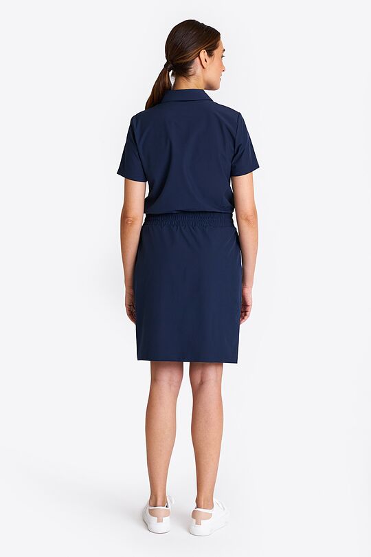 Woven strech polo dress 2 | BLUE | Audimas