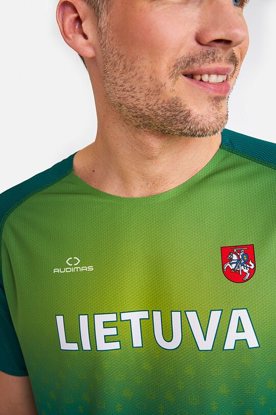 National collection running T-shirt 5 | GREEN | Audimas