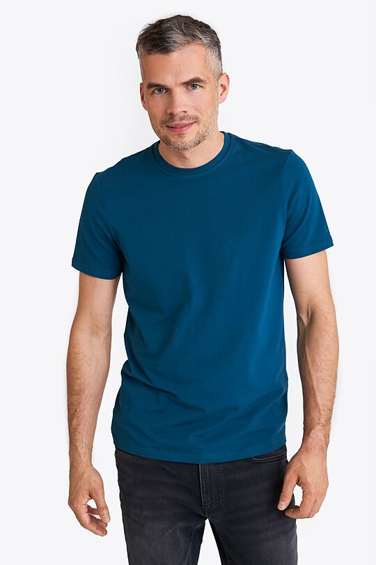 Organic cotton short sleeve T-shirt 1 | BLUE | Audimas