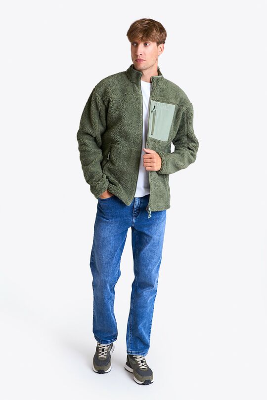Fleece oversized jacket discount