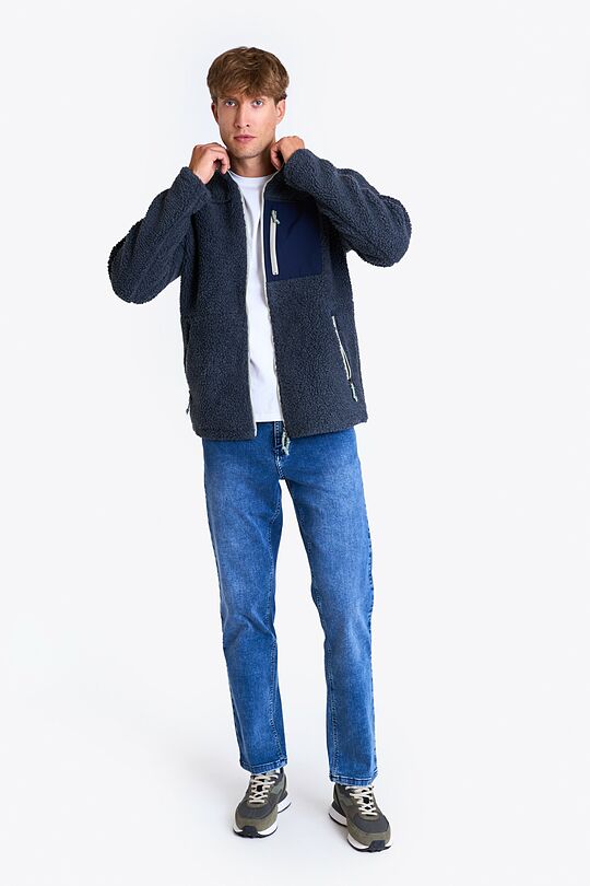 Oversized full zip fleece best sale