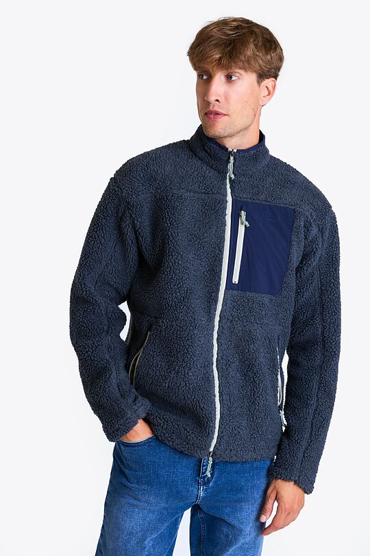 Oversized full zip sherpa fleece jacket Audimas