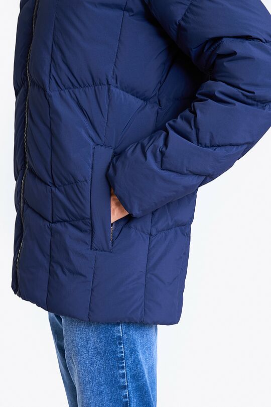 Down jacket with hood 5 | BLUE | Audimas