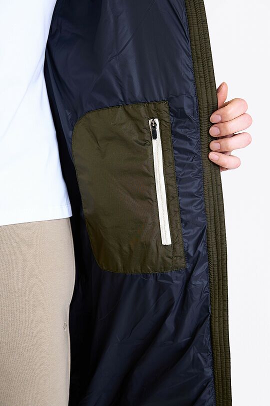 Down coat with cocooning hood 7 | GREEN | Audimas