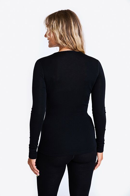 Merino baselayer long sleeve top 3 | BLACK | Audimas