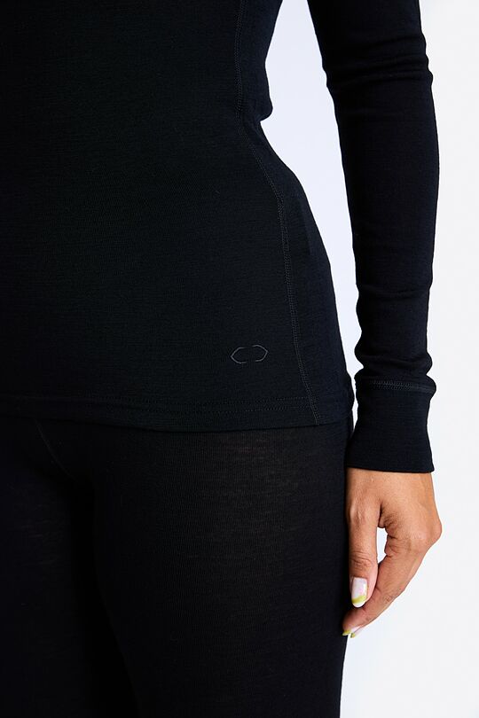 Merino baselayer long sleeve top 4 | BLACK | Audimas