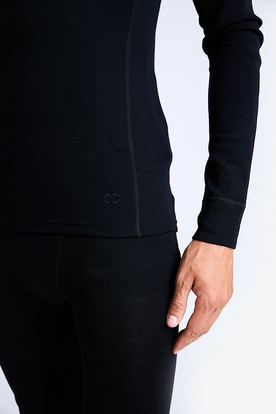 Merino wool base layer top 4 | BLACK | Audimas
