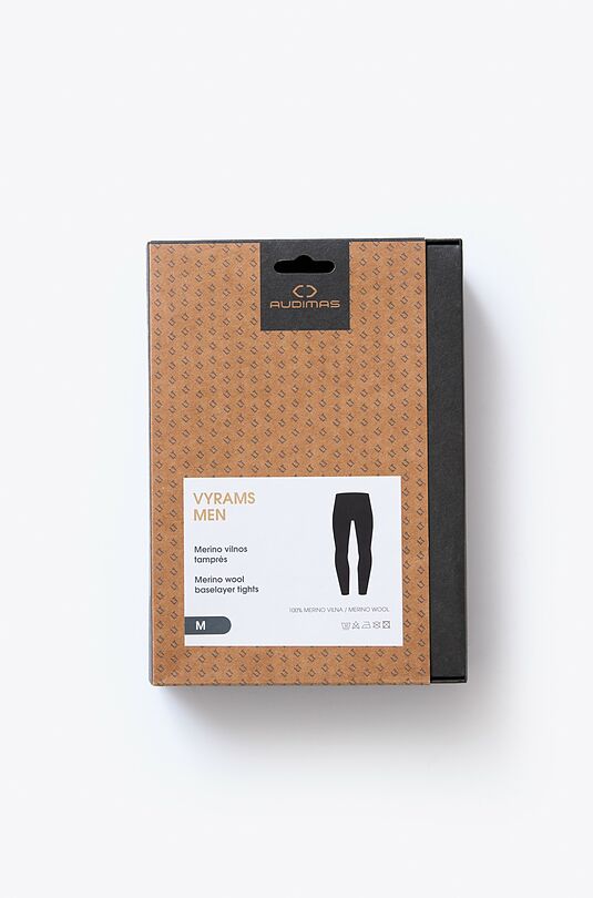 Merino wool base layer tights 6 | BLACK | Audimas
