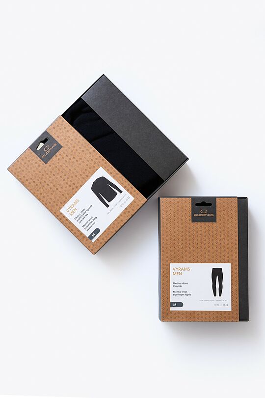 Merino wool base layer tights 7 | BLACK | Audimas