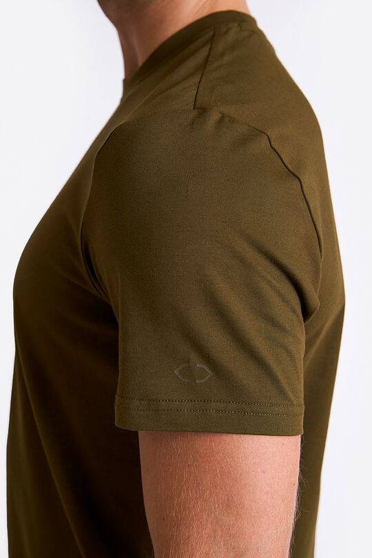 Cotton short sleeve T-shirt 3 | CHAKI | Audimas