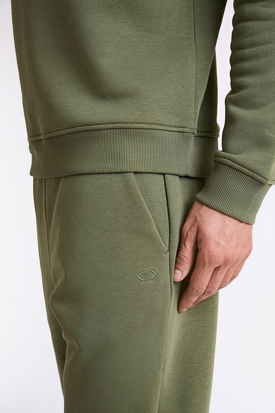 Cotton fleece sweatpants 4 | CHAKI | Audimas