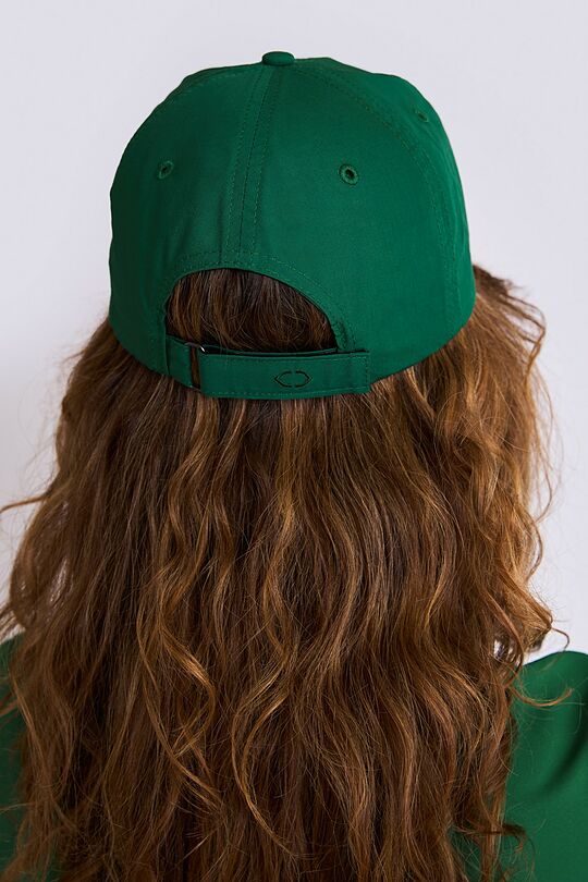 National collection POPLIN cotton cap 5 | GREEN | Audimas