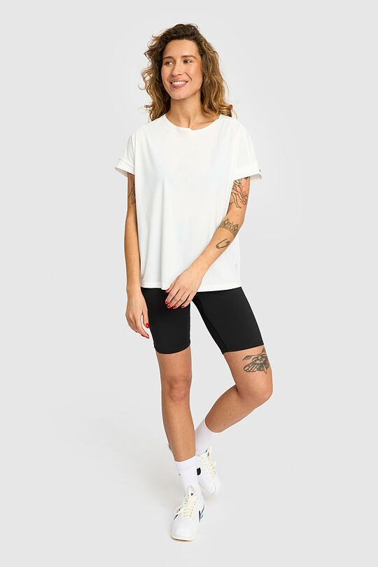 SENSITIVE fabric short sleeve T-shirts 4 | WHITE | Audimas